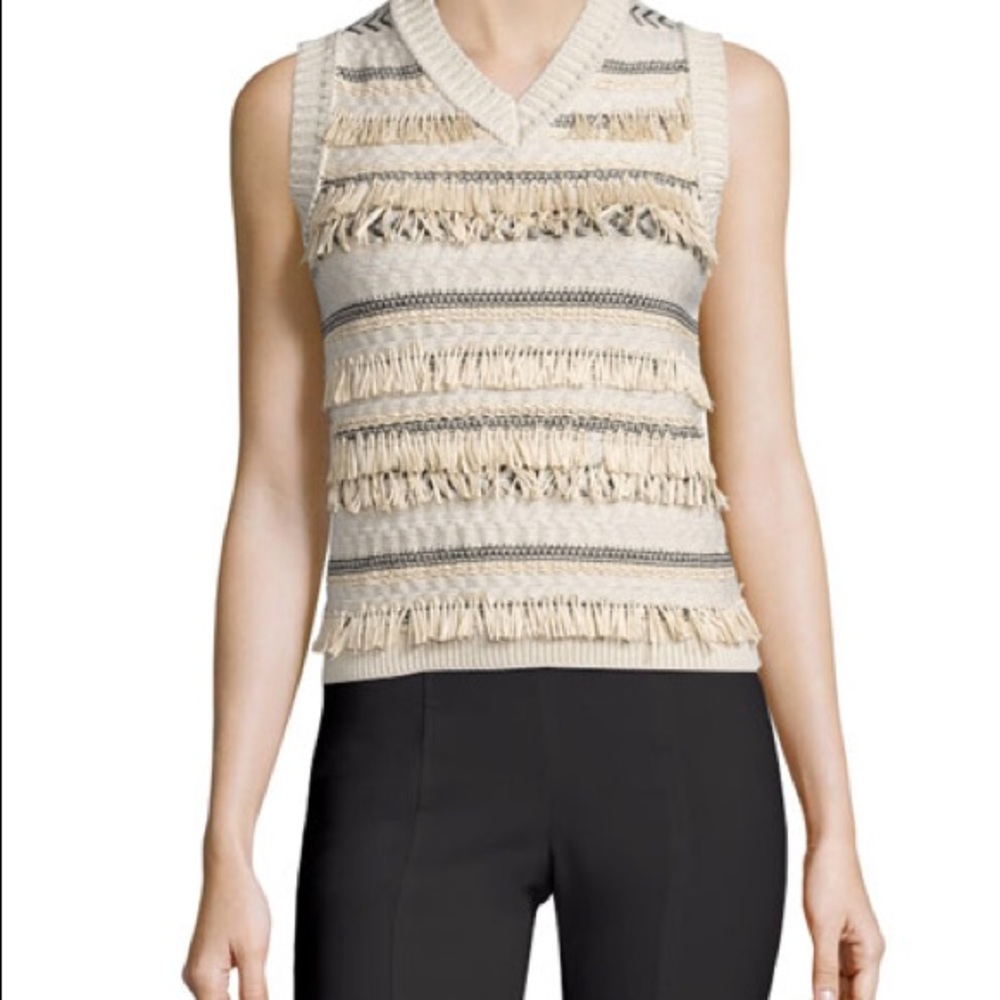 Tory Burch Jacquard Sweater Vest